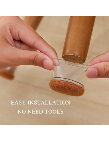 16 Tapas de Silicona para Patas de Silla Kotiorname 3.18 cm