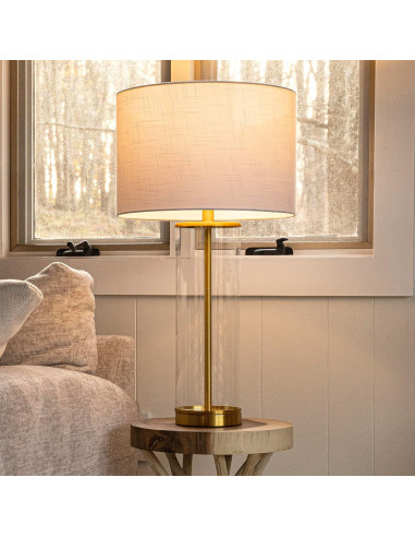 Lámpara de Mesa JONATHAN Y JYL2005A LED 74.3 cm Vidrio Oro