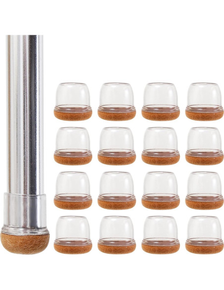 16 Tapas de Silicona para Patas de Silla Kotiorname 3.18 cm