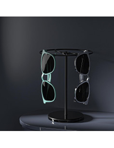 Organizador de Gafas de Sol Rotatorio 360 Justsoso Negro 2