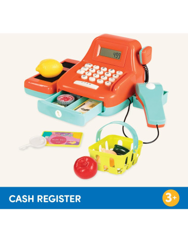 Caja Registradora Interactiva Battat 26 Piezas con Escáner