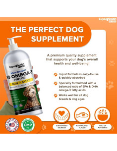 Aceite de Pescado Omega 3 K9 Liquid Health 473 ml para Perros 2