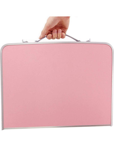 Mesa Plegable para Laptop Sivya Rosa 61x42.4 cm Multiusos