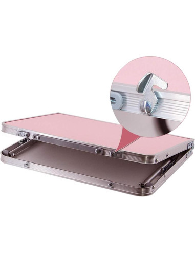 Mesa Plegable para Laptop Sivya Rosa 61x42.4 cm Multiusos