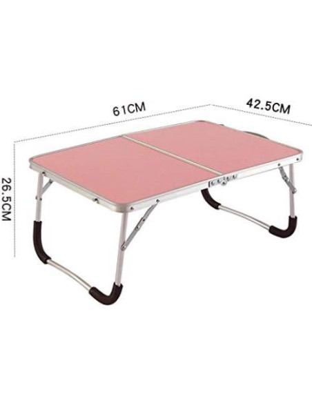 Mesa Plegable para Laptop Sivya Rosa 61x42.4 cm Multiusos