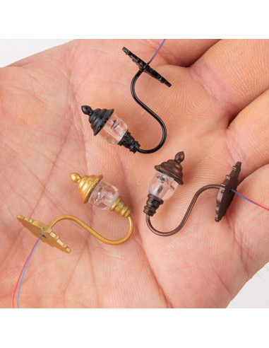 Apliques de Pared Miniatura DOITOOL 2.2x2.7cm Dorado 4Pcs