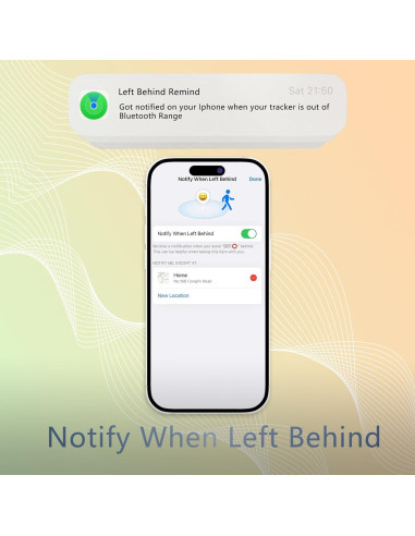 Localizador GPS 3Ykaital Verde para Llaves y Mascotas - iOS