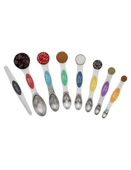 Juego de cucharas medidoras 8 piezas Met Lux acero inoxidable