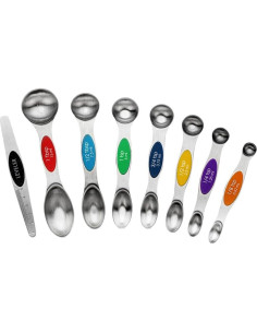 Juego de cucharas medidoras 8 piezas Met Lux acero inoxidable 2