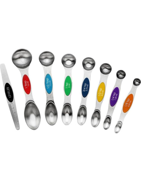 Juego de cucharas medidoras 8 piezas Met Lux acero inoxidable