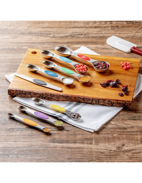 Juego de cucharas medidoras 8 piezas Met Lux acero inoxidable
