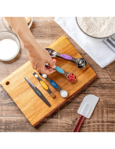 Juego de cucharas medidoras 8 piezas Met Lux acero inoxidable