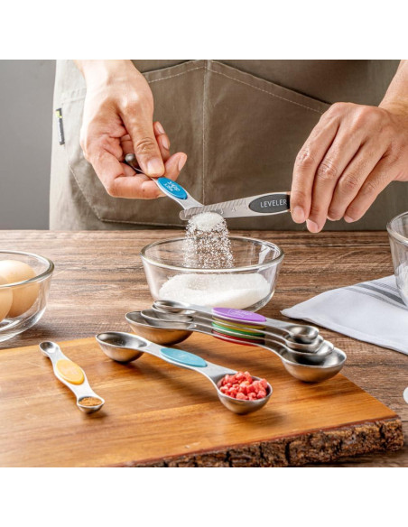 Juego de cucharas medidoras 8 piezas Met Lux acero inoxidable