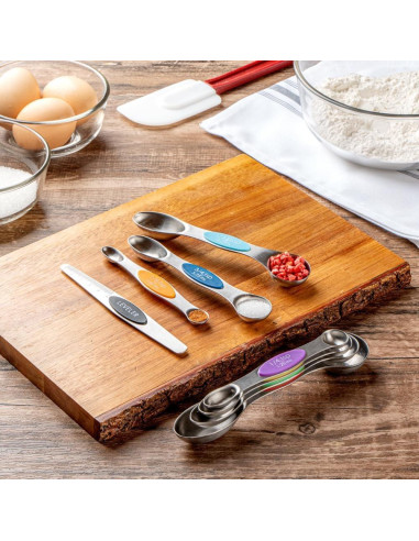 Juego de cucharas medidoras 8 piezas Met Lux acero inoxidable