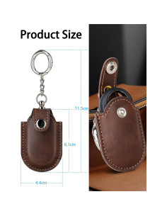 Funda de Cuero Foluu para Samsung Galaxy SmartTag2 2023 2