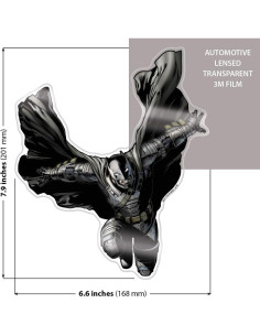 Calcomanías Transparentes Batman Blindado BvS - Emblemas de Fan 2