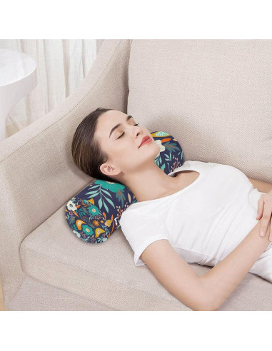 Almohada Cilíndrica de Espuma de Memoria QwThum 43x14 cm