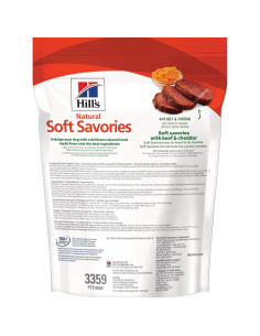Golosinas para Perros Hill's Natural Soft Savories 226.8g Carne de Res y Cheddar 2