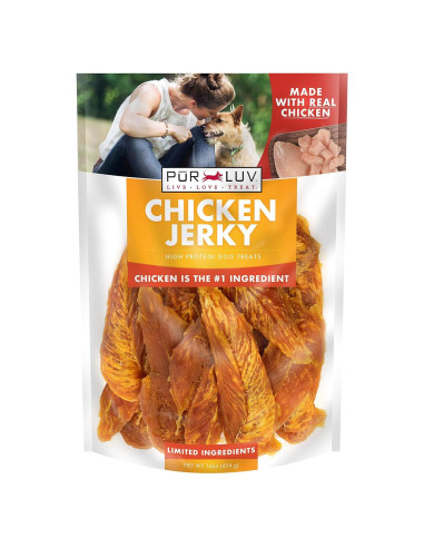 Galletas para Perros Pur Luv Jerky de Pollo 0.45 kg