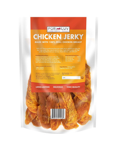 Galletas para Perros Pur Luv Jerky de Pollo 0.45 kg