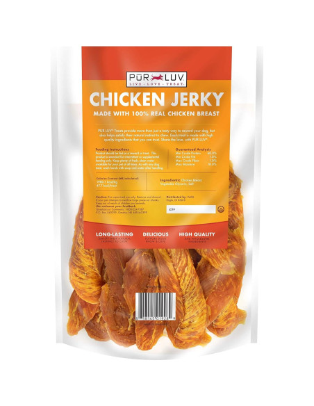 Galletas para Perros Pur Luv Jerky de Pollo 0.45 kg