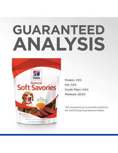 Golosinas para Perros Hill's Natural Soft Savories 226.8g Carne de Res y Cheddar