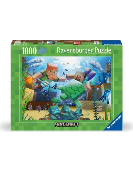 Rompecabezas Ravensburger Minecraft Mosaico 1000 Piezas 70x50cm