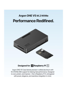 Caja de Aluminio Argon ONE V5 M.2 para Raspberry Pi 5 2