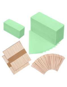 Kit de Depilación con Tiras de Cera Yaomiao 250 Piezas Verde