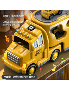 5 en 1 Camiones de Construcción Beby Buty con Luz y Sonido 2