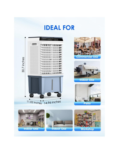 Enfriador Evaporativo Portátil Air Choice JH-310Y 1800 CFM