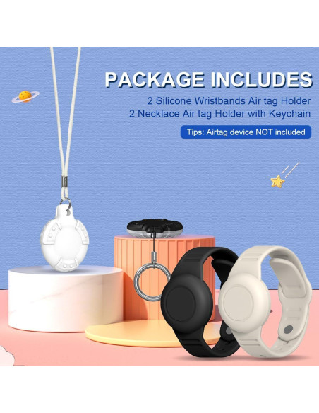 Funda AirTag Impermeable TOLUOHU para Niños - 4 Piezas