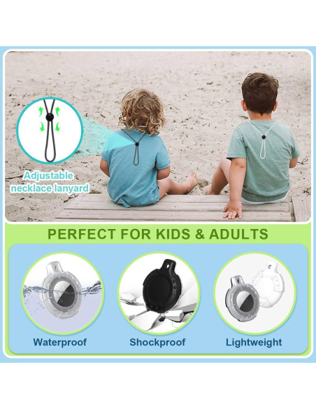 Funda AirTag Impermeable TOLUOHU para Niños - 4 Piezas