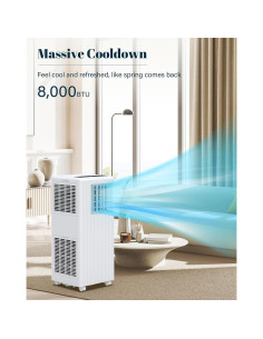 Aire Acondicionado Portátil GarveeTech 8000 BTU 3-en-1 2