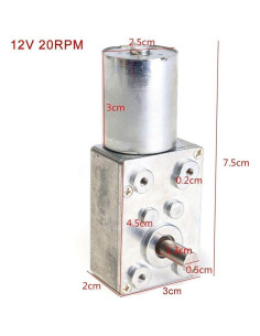 Motorreductor Yosoo 2RPM DC12V para Barco y Electrodomésticos 2