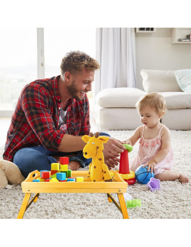 Bandeja de Cama Plegable TOPULORS de Bambú 39.9x30 cm