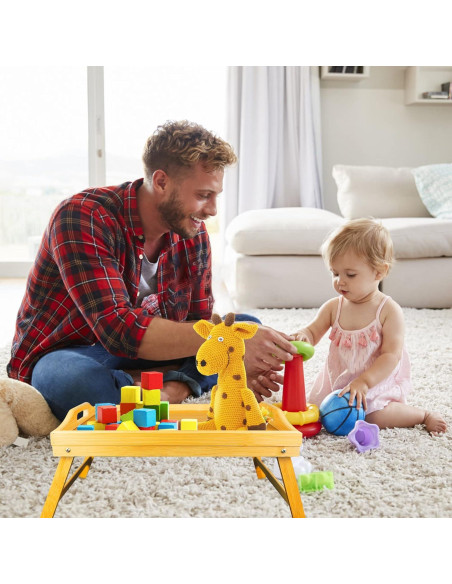 Bandeja de Cama Plegable TOPULORS de Bambú 39.9x30 cm