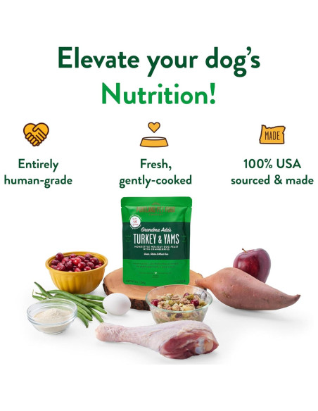 Comida Fresca para Perros Portland Pet Food 5 Paquetes 255g Pavo