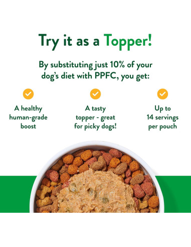 Comida Fresca para Perros Portland Pet Food 5 Paquetes 255g Pavo