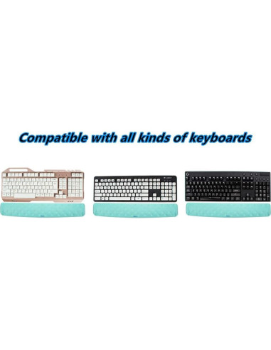 Almohadilla de Soporte para Muñeca BRILA Ergonómica Aguamarina