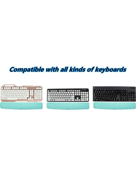 Almohadilla de Soporte para Muñeca BRILA Ergonómica Aguamarina