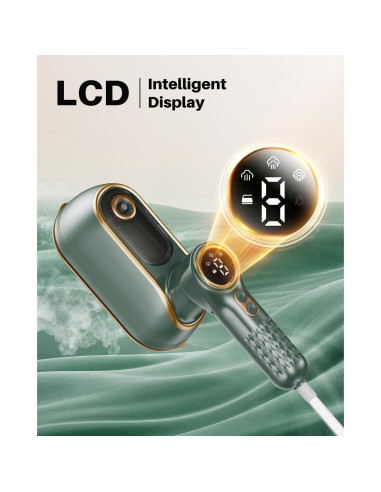 Plancha de Vapor Portátil eue DS-700 1200W Verde 2 en 1