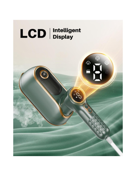 Plancha de Vapor Portátil eue DS-700 1200W Verde 2 en 1