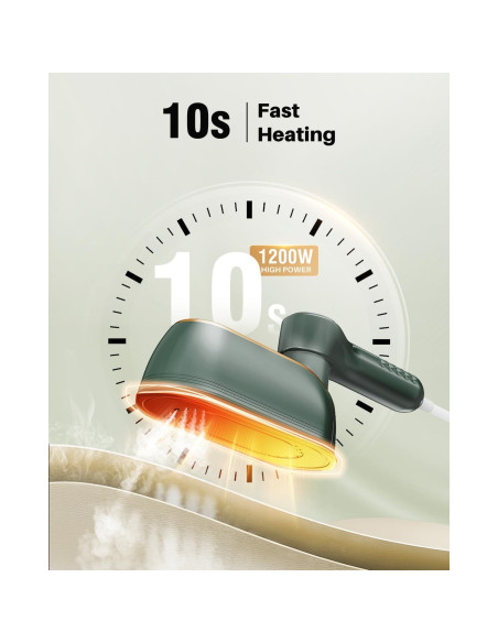 Plancha de Vapor Portátil eue DS-700 1200W Verde 2 en 1