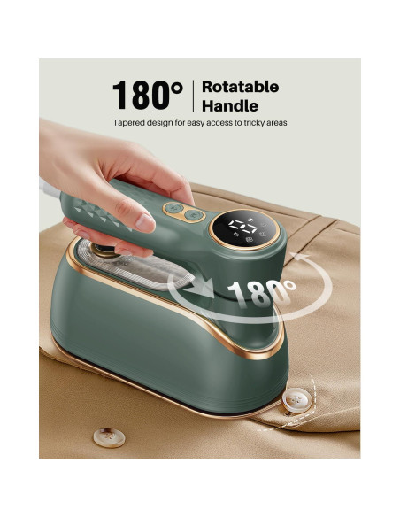 Plancha de Vapor Portátil eue DS-700 1200W Verde 2 en 1