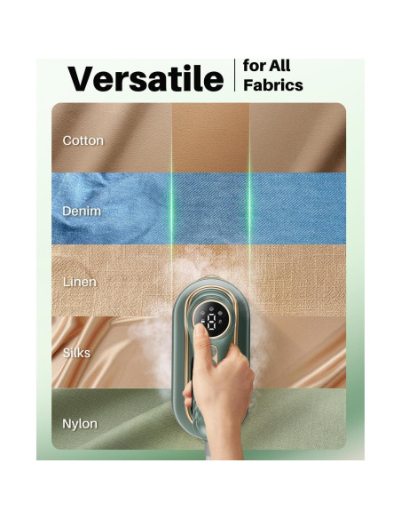 Plancha de Vapor Portátil eue DS-700 1200W Verde 2 en 1