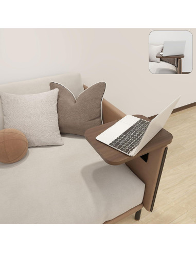 Bandeja para brazo de sofá ajustable JANHOLOHANG 38x27 cm