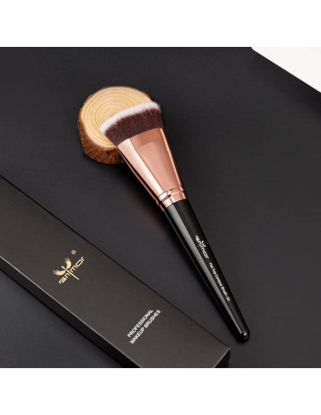 Brocha de Contorno Plana Anmor Profesional - Cerdas Sintéticas