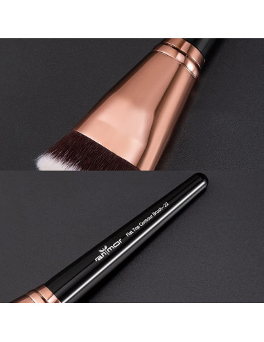 Brocha de Contorno Plana Anmor Profesional - Cerdas Sintéticas