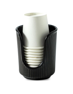 Dispensador de Tazas de Cerámica Dobbyby Negro 3oz 2 Niveles